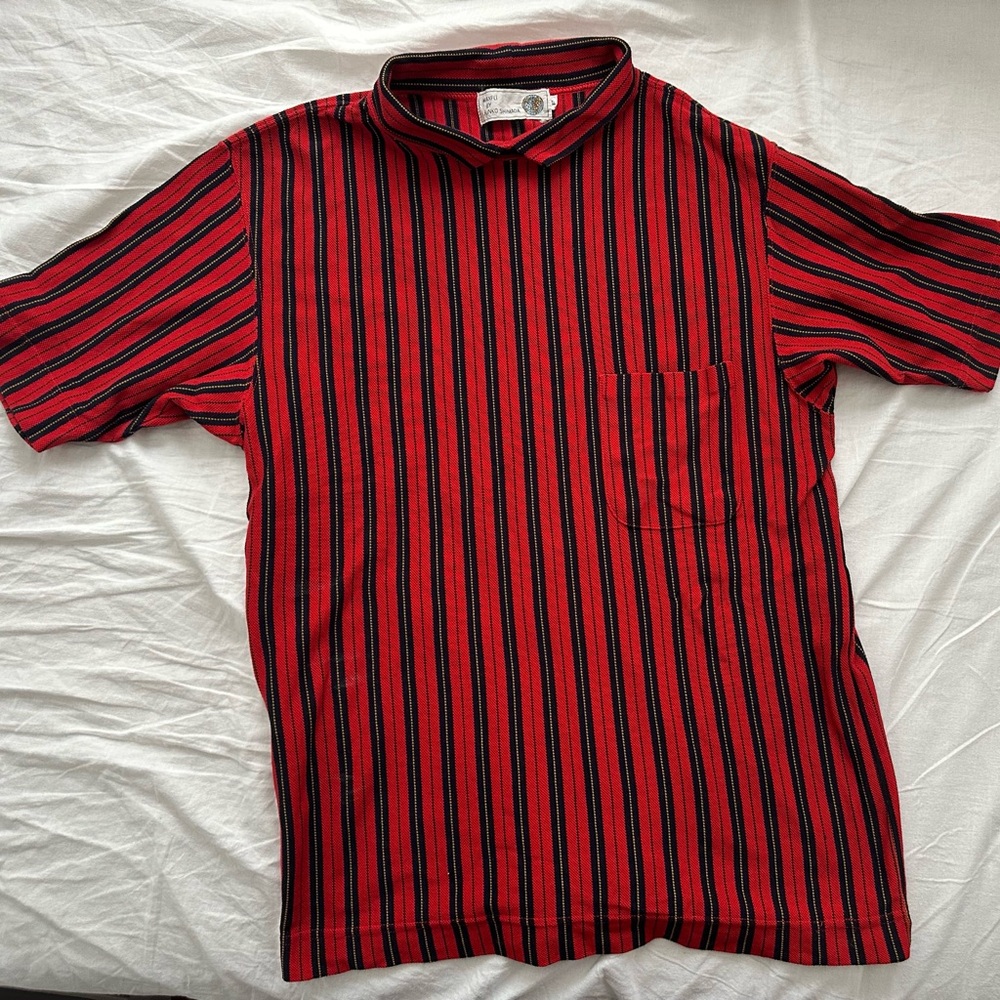 Striped Red and Black Women's Tee